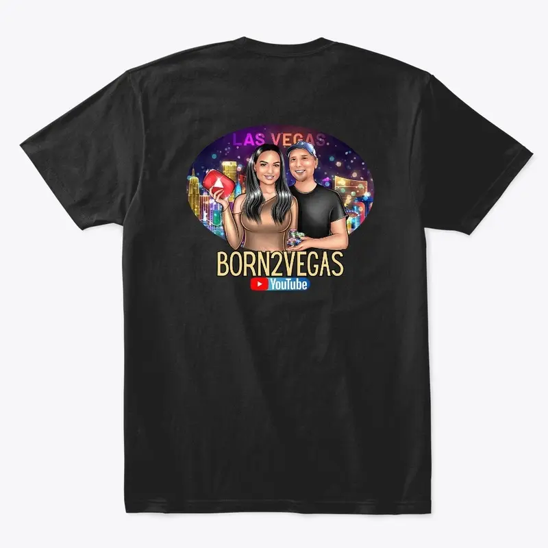 BORN2VEGAS Character Logo on BACK