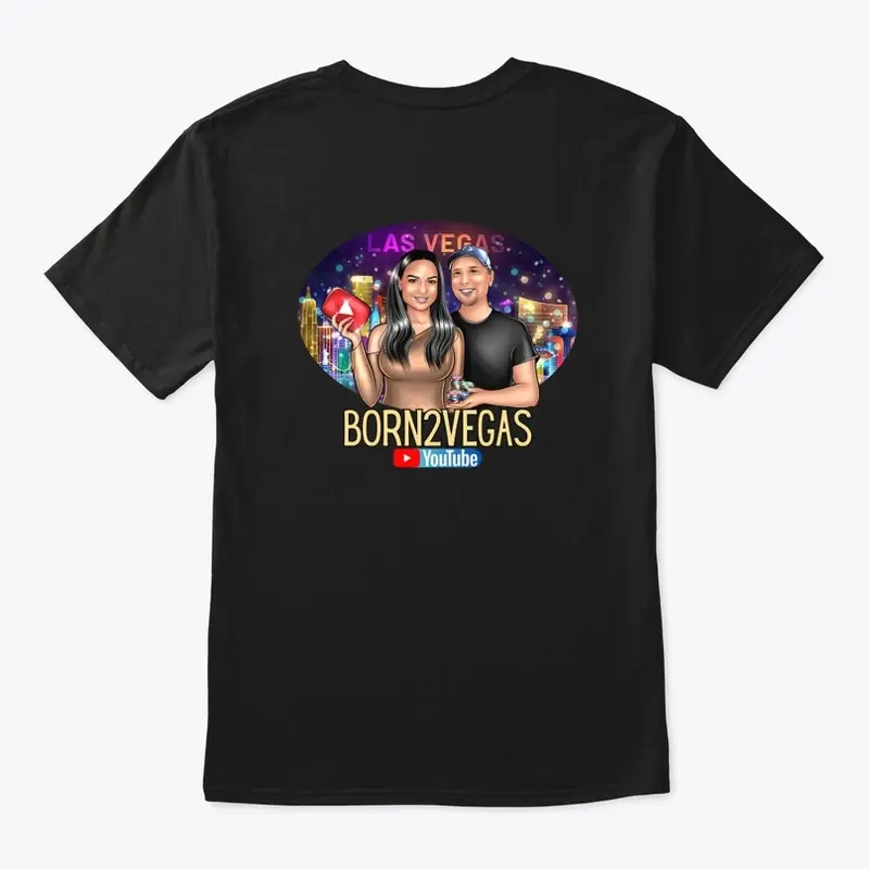 BORN2VEGAS Character Logo on BACK